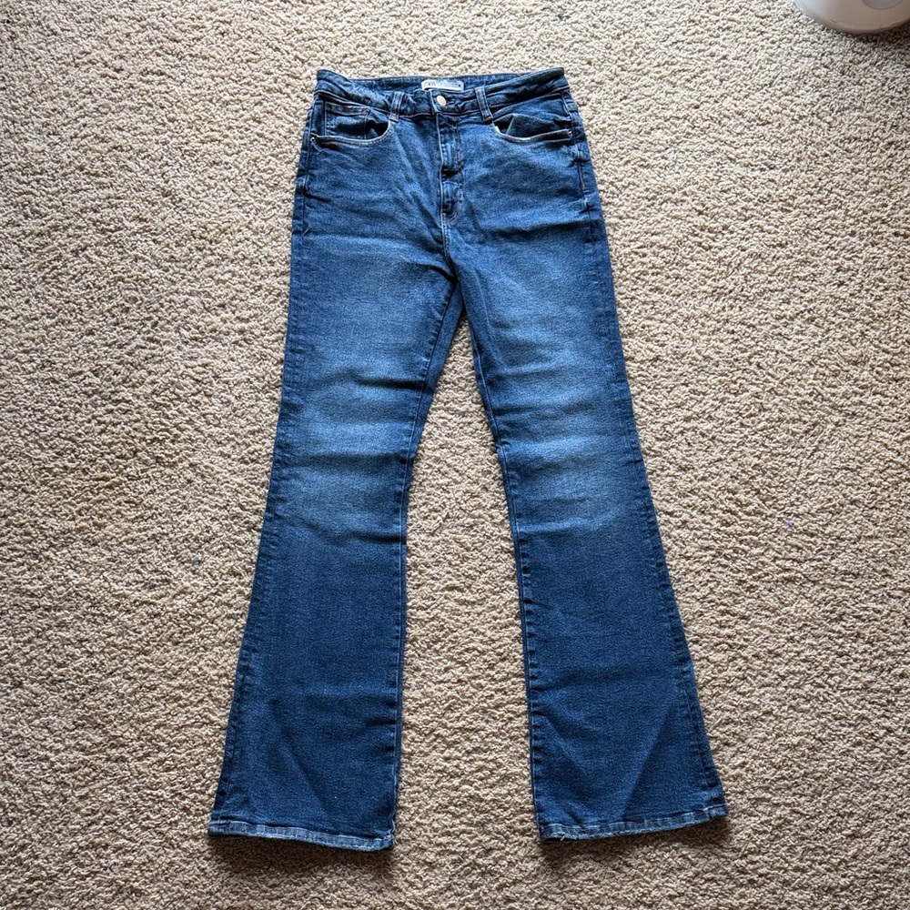Zara Blue Flare Women's Jeans